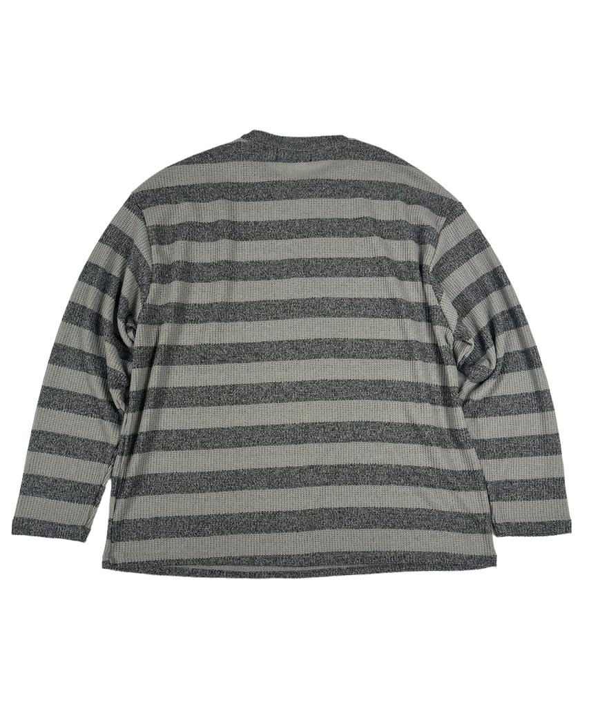 SK8ER ROCK Loose Melange Knit Star Pullover (Beige*Gray)