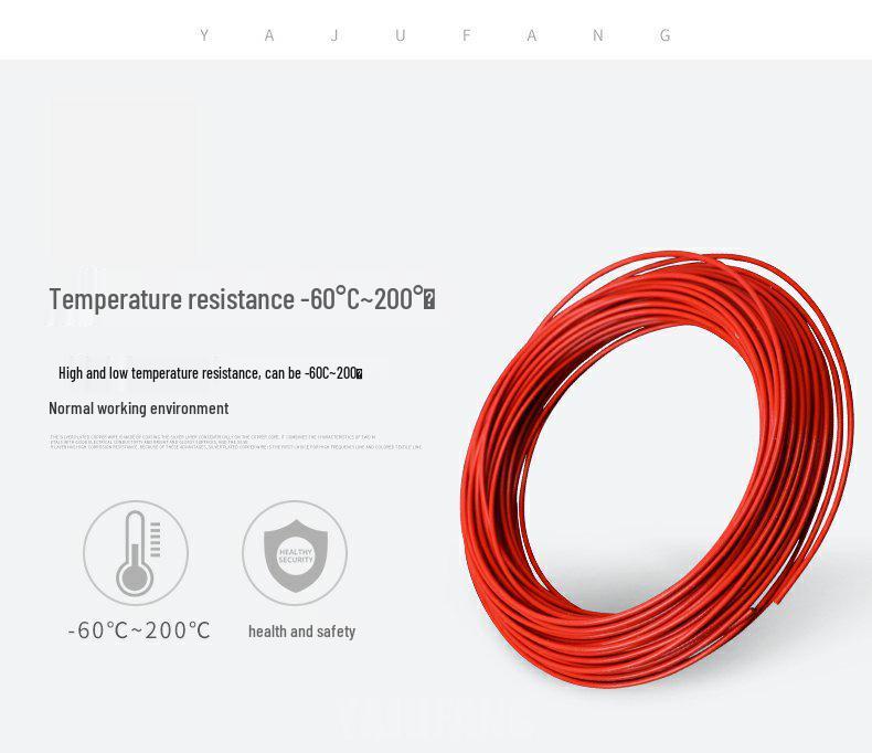 Teflon Silver-Plated High-Temp Wire for Audio Connection - 0.2/1/2.5/4/6mm²