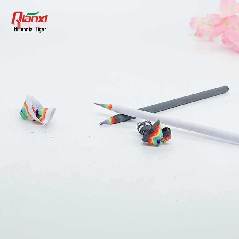 Rainbow Paper Pencil Set for Kids 4+ - Colored Pencils for Drawing, Painting, and Doodling