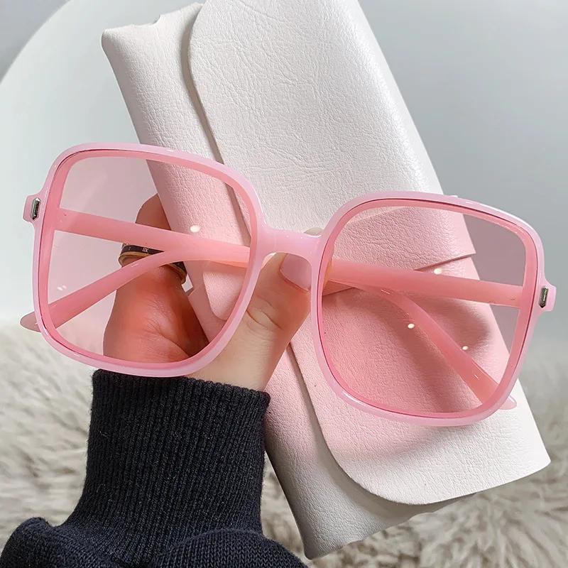 2026 Gradient Sunglasses for Women Trendy Retro Square Style Big Box Fashion Ins Female Trend Eyewear