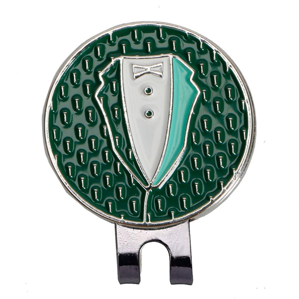 Golfs Caps Clips Markers Suit Clothing Pattern Golfball Markers with Magnetic Hat Clips Golfs Bag Accessories Enduring