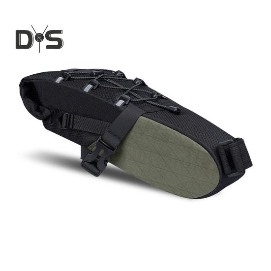 Bicycle Saddle Storage Bag 5.8L Capacity Waterproof Reflective Road Mountain Bike Seat Rear Tail Bag Organizer Pouch Cycling Bike Accessories