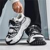 Spring and Autumn Leather Surface Heightening Sports Casual Shoes New Men's Adolescent Personality Thick-soled Lace-up Dad Trendy Shoes Men
