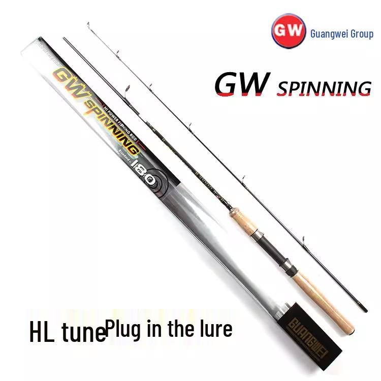 Многочастное спиннинговое удилище Guangwei Carbon 1.8-3.0м GW Lure 1.8m (Single Rod)