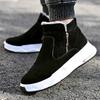 Mode Herren Winter High Top Warmhalten Schuhe Winter Neue Mode Warm Dick Schneestiefel Reißverschluss Plüschschuhe Rutschfest Baumwolle Schneestiefel