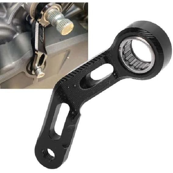 EVGATSAUTO Aircraft Grade Motorcycle Gear Shift Stabilizer, CNC Machined Aluminum Alloy Bracket for MT 09 Series, Eliminates False Neutrals Enhances
