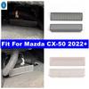 Auto-Lüftungsauslassabdeckung Luftauslassabdeckung Unter dem Rücksitz Luftauslass Passend für Mazda CX-50 2024 Schwarz / Silber Zubehör