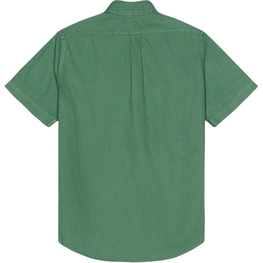 Polo Ralph Lauren SS24 Pánská košile s krátkým rukávem z bavlny s výšivkou loga Pony, praná, zelená 710755879-002