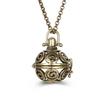 Popular Multi Styles Hollow Vintage Necklace Jewelry Music Ball Pregnancy Bell Necklace Aroma Essential Oil Locket Pendant