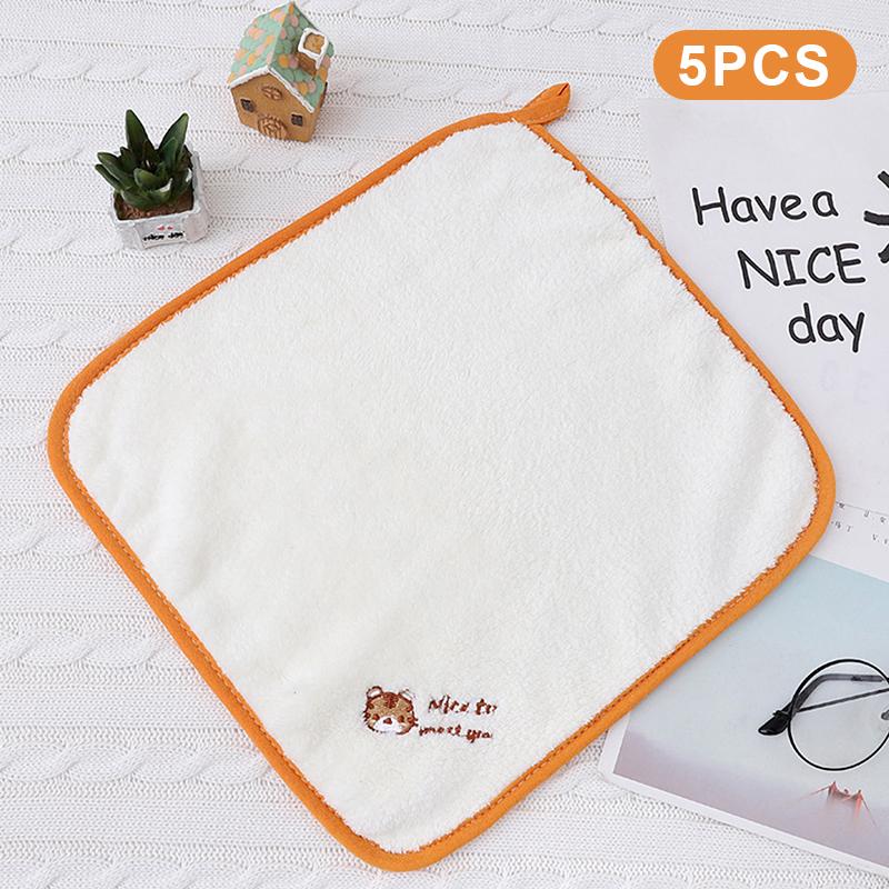 

Новый узор Мода Маленькие вышитые животные Детские полотенца Мягкие и приятные к коже Коралловый флис Впитывающие Детские квадратные полотенца A1