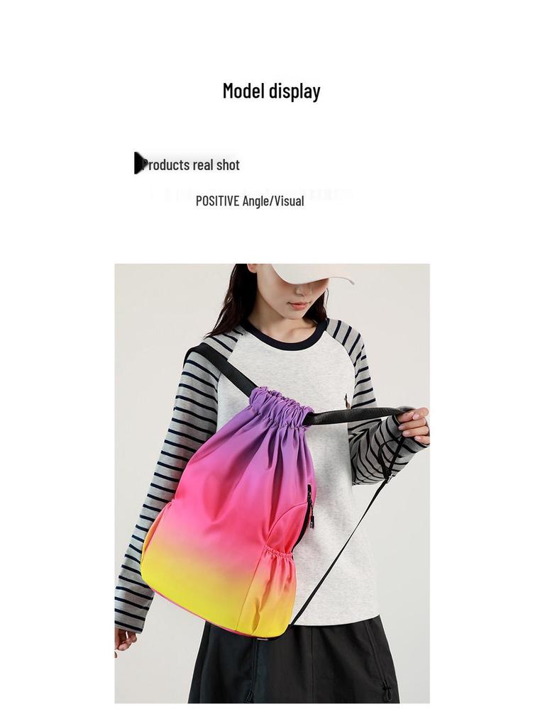 Unisex Basketball-Kordelzugbeutel für die Mittelschule mit großer Kapazität für Sport und Reisen