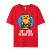 Gamer Cat Dont Bother Me Meow Funny Gaming Unisex Boys Kids Unisexs Clothing Plus Size Anime Street Wear T Shirt