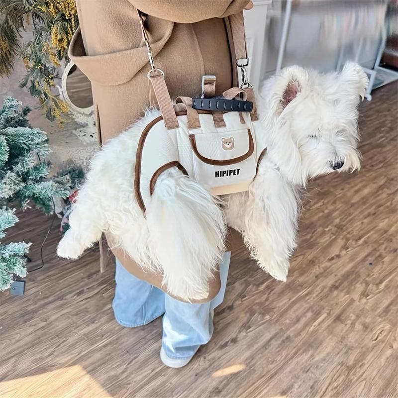 Breathable Small Dog Carrier Sling Multi‑Mode Crossbody Hand‑carry Pet Travel Backpack Adjustable Dog Harness Bag for Outdoor