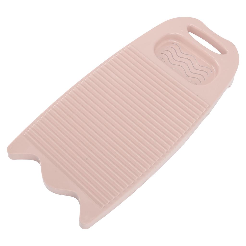 Hand Washboard Plastic Laundry Wash Board with Soap Holder Household Washing Board Pink