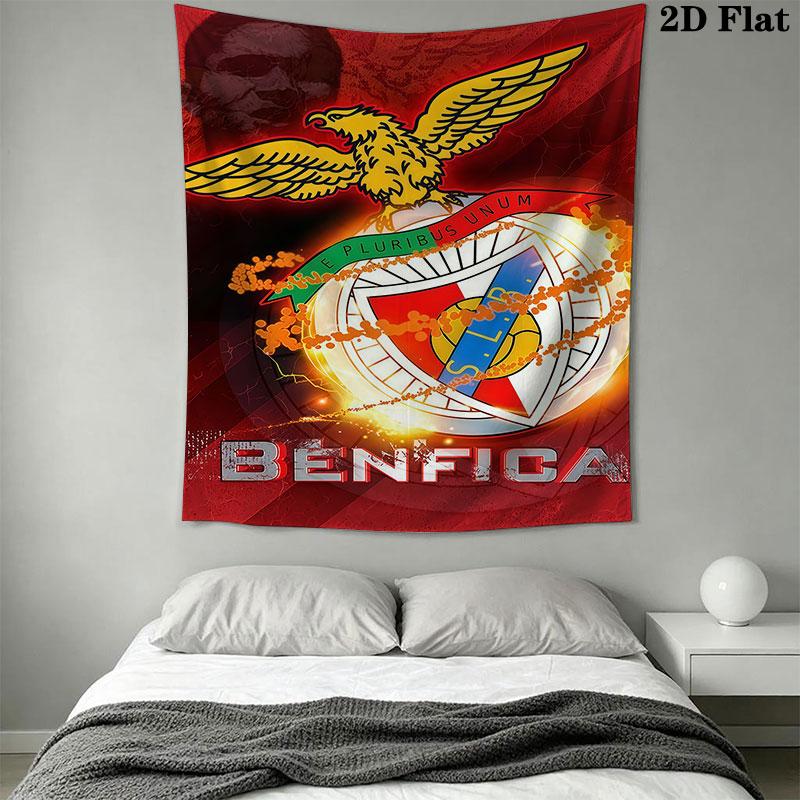 S.L. Benfica CLUB Wall Hanging Printed Fabric Blanket Decorative Tapestries for Bedroom Living Room Home Decor