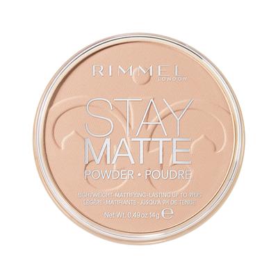 Matujący Puder Prasowany Stay Matte RIMMEL London 003 Peach Glow 14 G