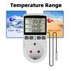 EU FR Plug Socket Thermostat Digital Temperature Controller Socket Outlet With Timer Switch Sensor Probe Heating Cooling