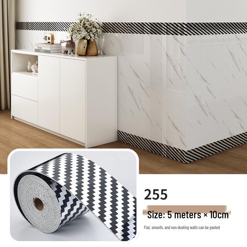 Marmoroptik Selbstklebende Fliesen-Sockelleiste & Wandaufkleber