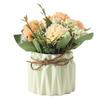 Artificial Potted Flowers with Ceramic Pot Charming Stylish False Flower for Wedding Party