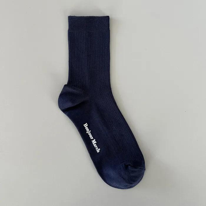 Silket socks_navy