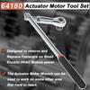 64180 Actuator Motor Wrench Tool Set use for Replace Fasteners on Small Electric HVAC Motors,with 5.5mm 7mm 8mm Socket and 1/4" Square Drive Adapter