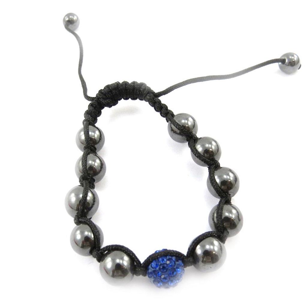 Les Trésors De Lily [J4058] - Ethnisches Armband 'Shambhala' blau