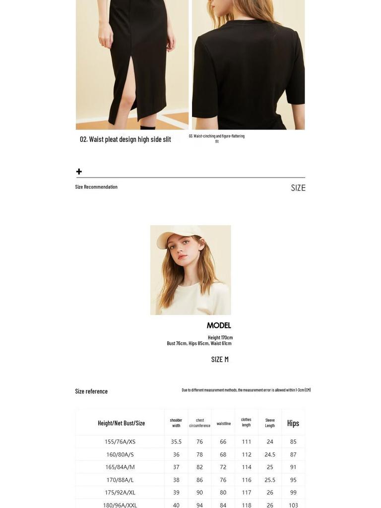 Only Women's Summer Slit A-Line Midi Dress