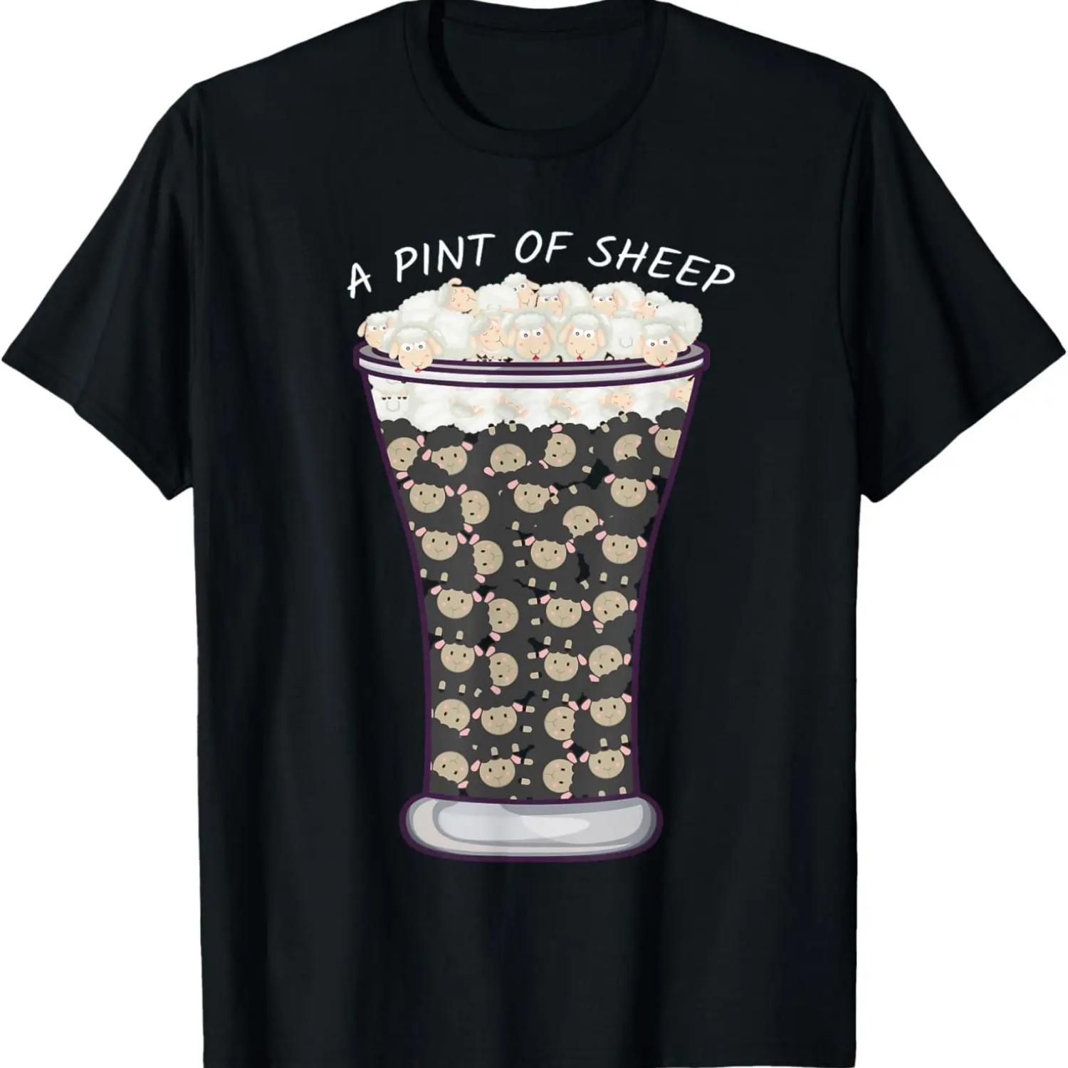 Funny Saint Patricks Day A Pint Of Sheep St Paddy s Day Gift T-Shirt S