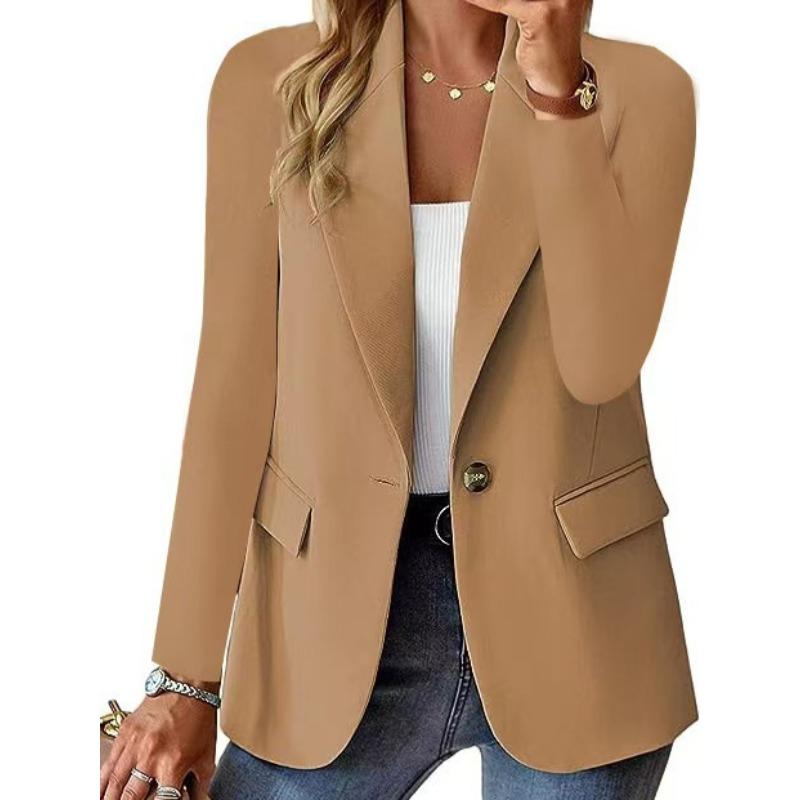Fashion New, Autumn Long-sleeved Solid Color Cardigan Small Suit Outside