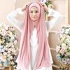 Hochwertiger Jersey Sofort-Hijab Gute Naht Dehnbarer Jersey Schal Malaysia Wickeltücher Schlicht Muslimischer Turban Stirnband Schals Lieferant