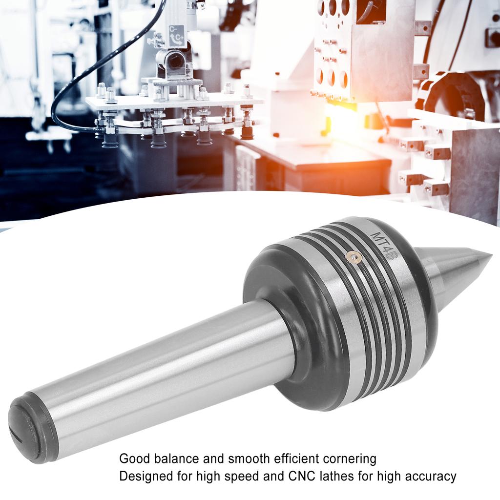 Heavy Duty Lathe Live Tailstock Center Bearing High Carbon Steel Turning Rolling Center
