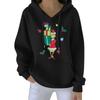 Women's Christmas  Hoodie Funny Cute Christmas Holiday Sweatshirt Pullover