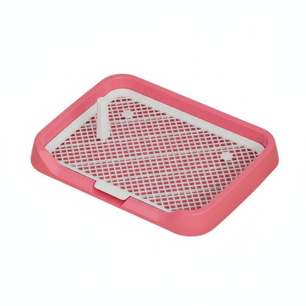 Indoor Dog Potty with Mesh Panel Easy to Clean Indoor Dog Potty Tray Puppy Training Toilet Fast Drainage Pet Supplies