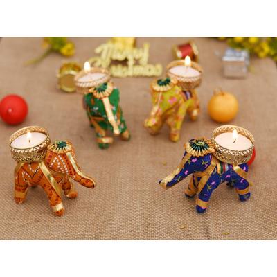 Portacandele Tealight per Decorazione Domestica Portacandele Elefante Candele Portacandele Tealight per Decorazione Domestica Articoli Decorativi per Diwali