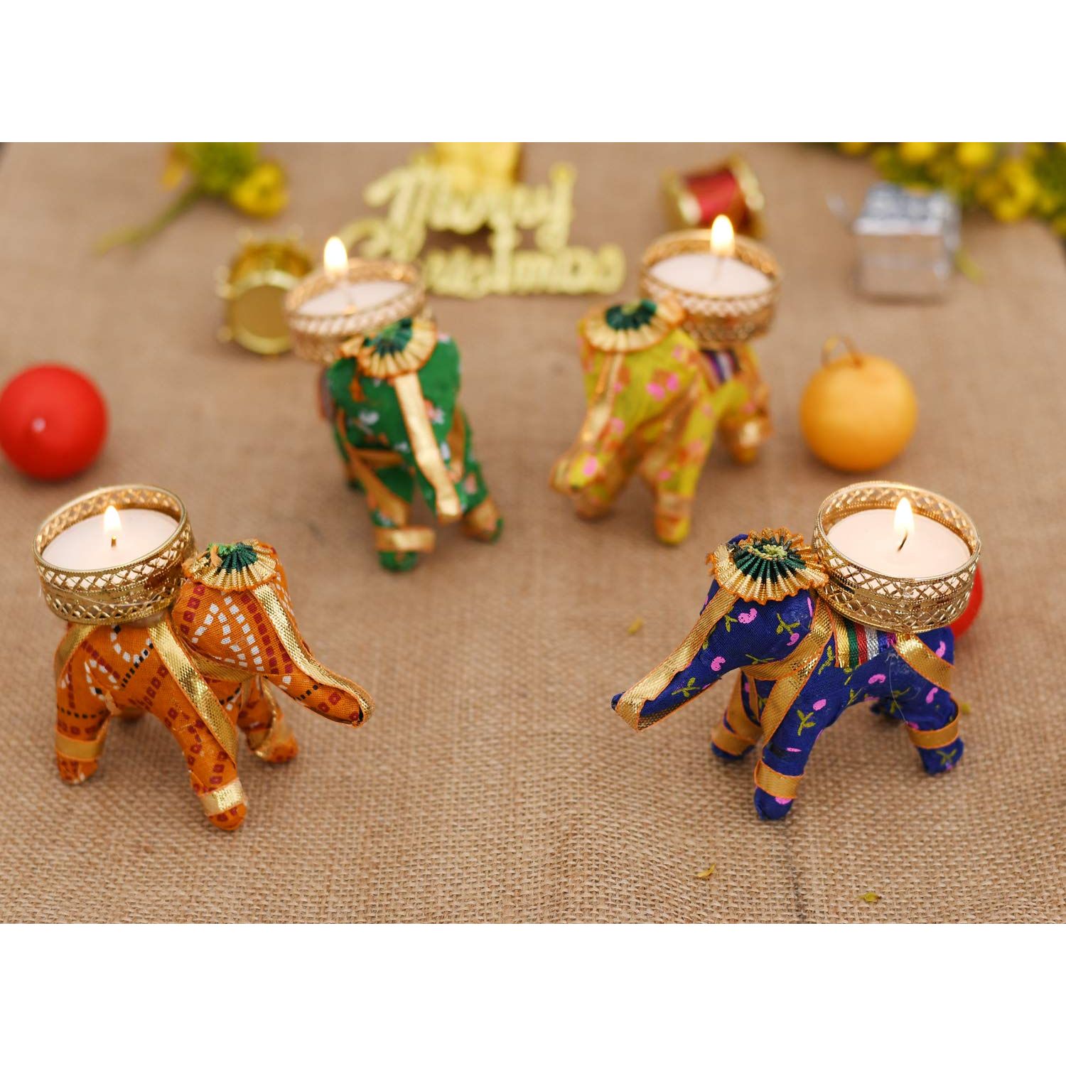 

Подсвечник для чайной свечи для украшения дома Подсвечник в виде слона Подсвечники для чайных свечей для домашнего декора Предметы для украшения Дивали