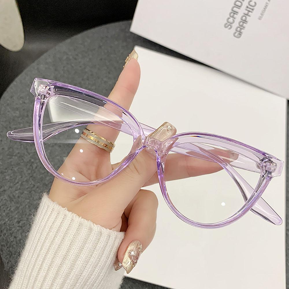 PC Optische Brillen Modische Modische Brillen Katzenaugenbrillen Vielseitige Blaulichtfilterbrillen für Party-Zusammenkünfte