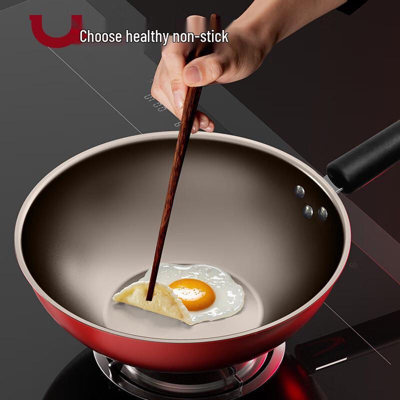 DUMIK 30CM Titanium Non-stick Wok