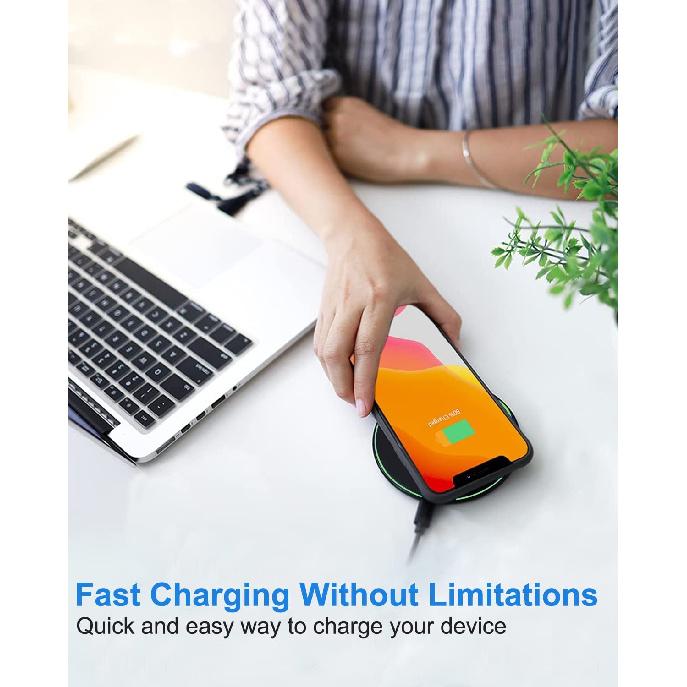 50W Wireless Charger For iPhone 14 15 16 17 Pro Xs Max Mini X Xr Induction Fast Charging Pad For Samsung S25 S26 S8 S9 S10 Note 4