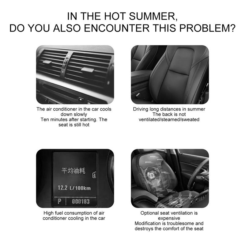 USB Fan For Car 3 Wind Speed USB Powered Car Fan Car Seat Cooling Fan Adjustable Cooling Car Fans Car Seat Fans For Car Truck