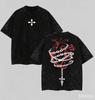 2026 Hot Sale Hunter X Hunter Washed T-shirt Anime Lover Harajuku New Model Oversized Vintage Loose Classic Unisex Streetwear Couples Classic