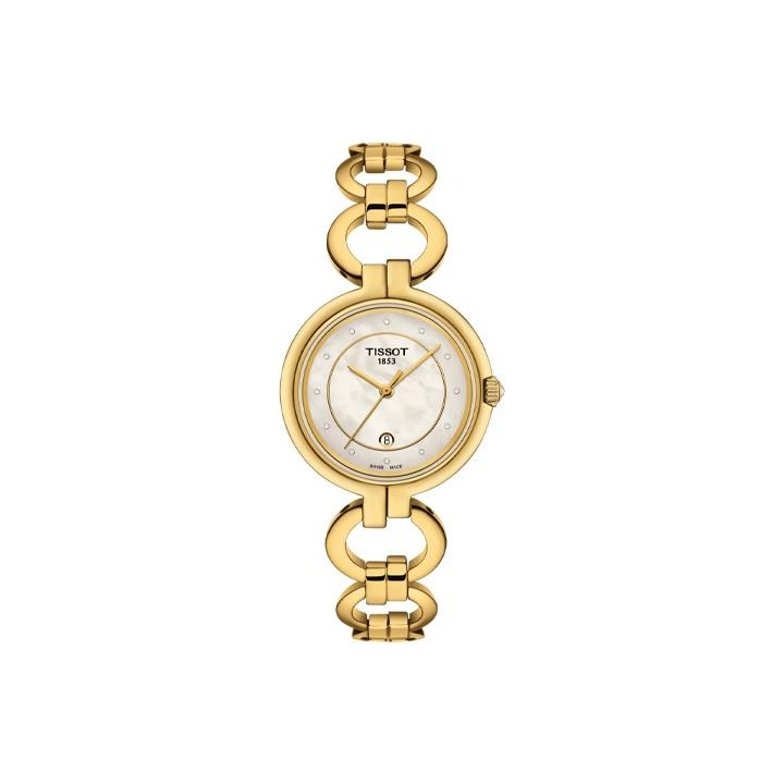 

TISSOT Кварцевый механизм Водонепроницаемость 50 метров Женские часы 30 мм Циферблат цвета перламутра T094.210.33.116.00 Regular Watch Box