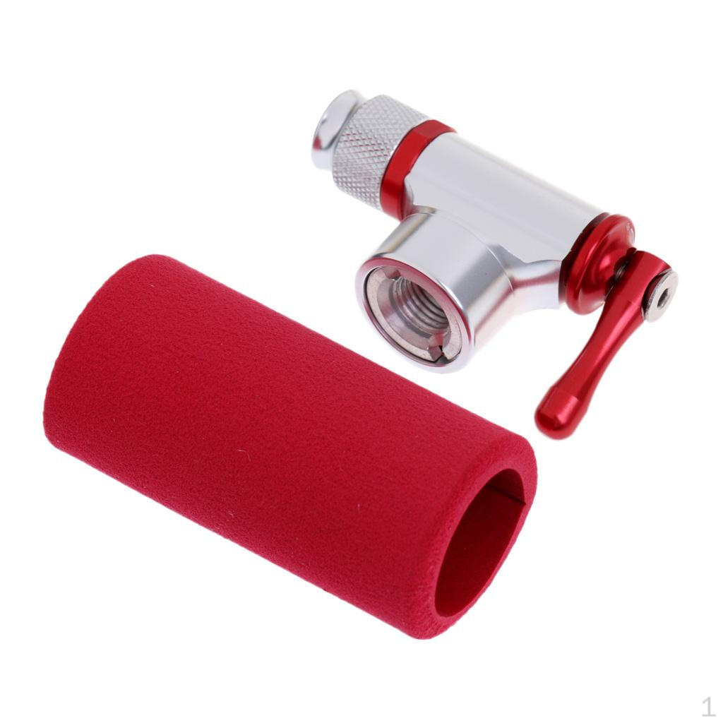 

Compact Bicycle Bike Tire Inflator Head Pump Valve with Insulated Sleeve Set