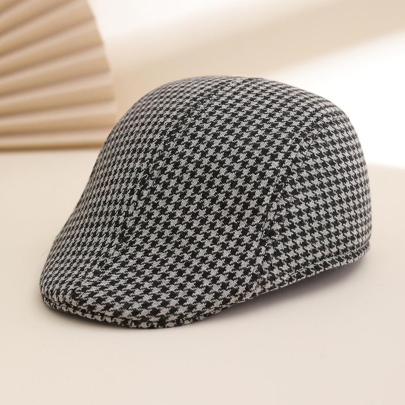 

Vintage British Style Tweed Cap Spring Autumn New Beret Hat Korean Fashion Versatile, Stylish Headwear for Women One Size