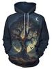 Hoodies for Men Women Novelty 3D Graphic Pullover Sweatshirt Hoodie Cool Funny Galaxy Hoody