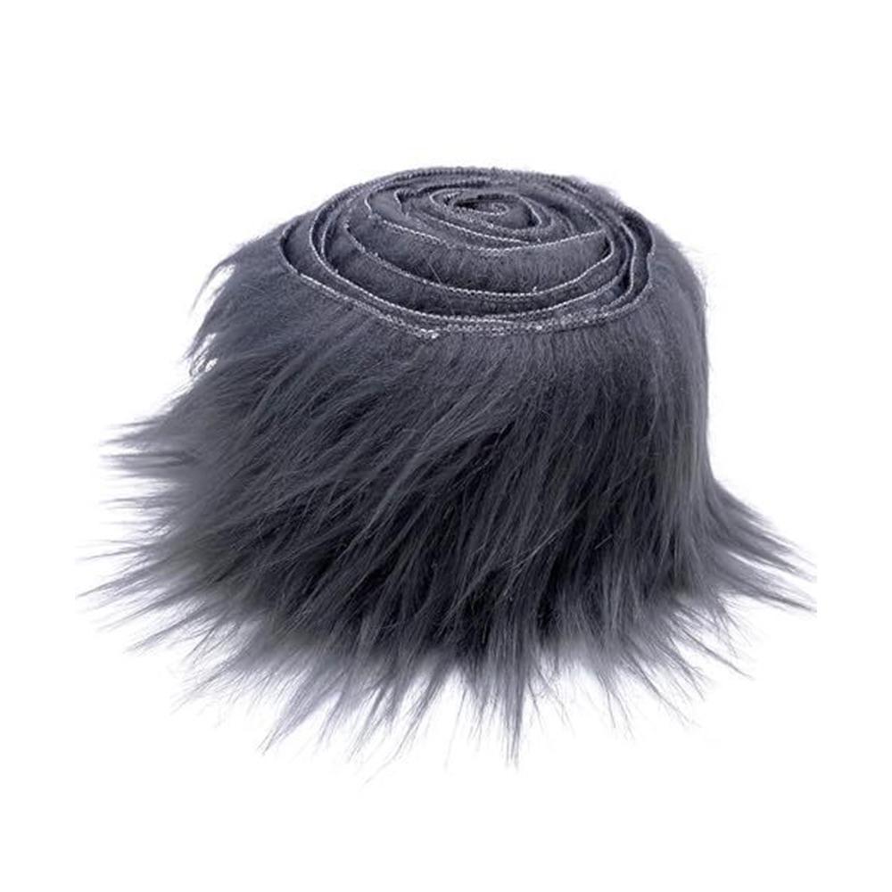 1.5M Faux Fur Ribbon Solid Color Sewing Fabric New Plush Fur Stripe Christmas Decorations