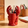 Lobster Pen Holder, Halloween Funny Sea Animal Pencil Stand, Creative Desk Organizer for Brushes Makeup Tools, Office Home Decor