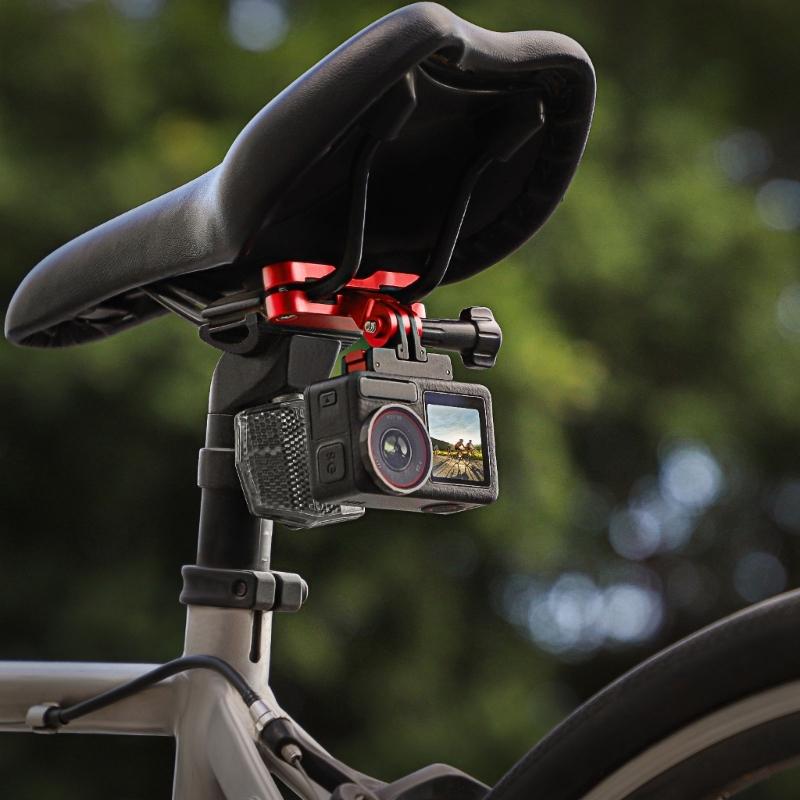Action Camera Seats Bracket High Strength Aluminum Easy Installation for Action Camera On Bicycles