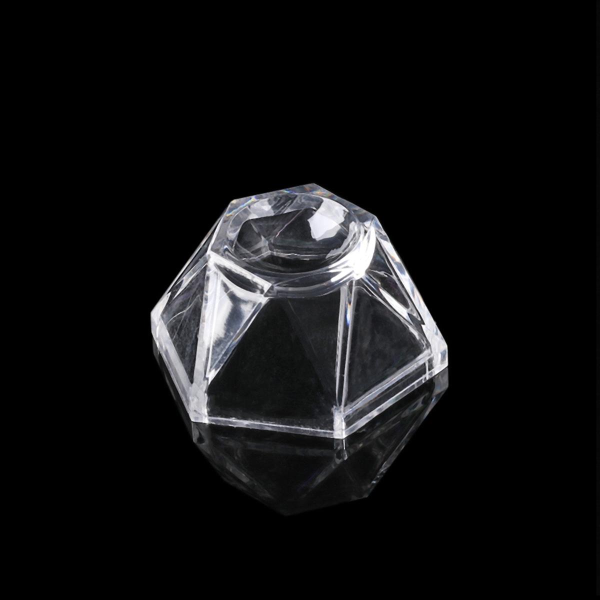 

Volley Ball Transparent Quartz Acrylic Display Stand Pedestal Crystal Ball Base Sphere Holder S