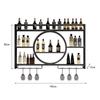 Nordic Metal Wall-Mounted Wine Rack & Glass Holder
