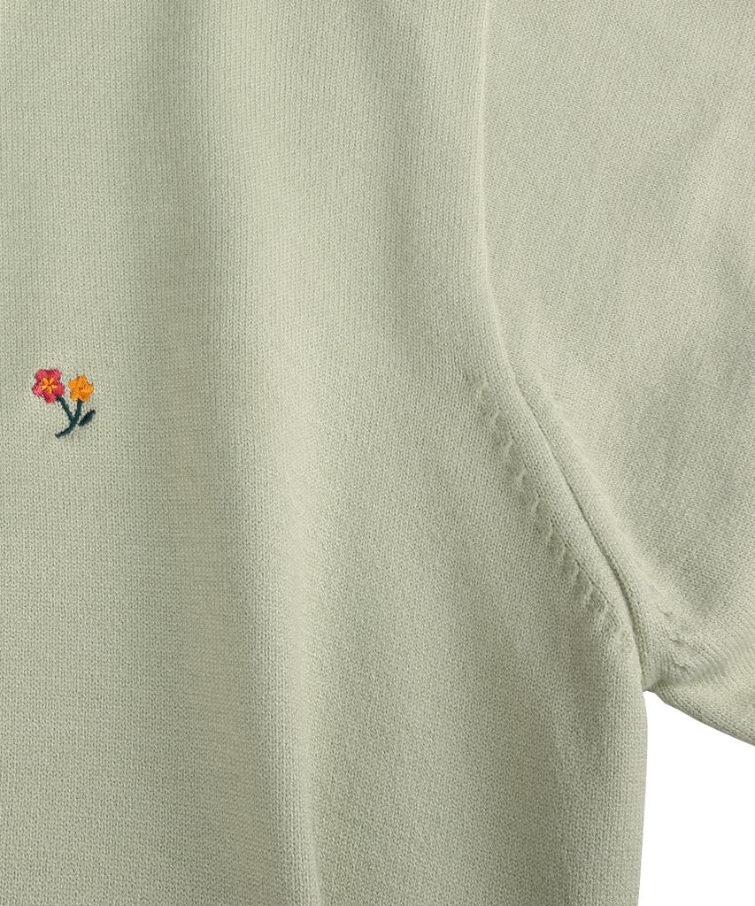 NODU Signature Flower Soft Knit [Green]